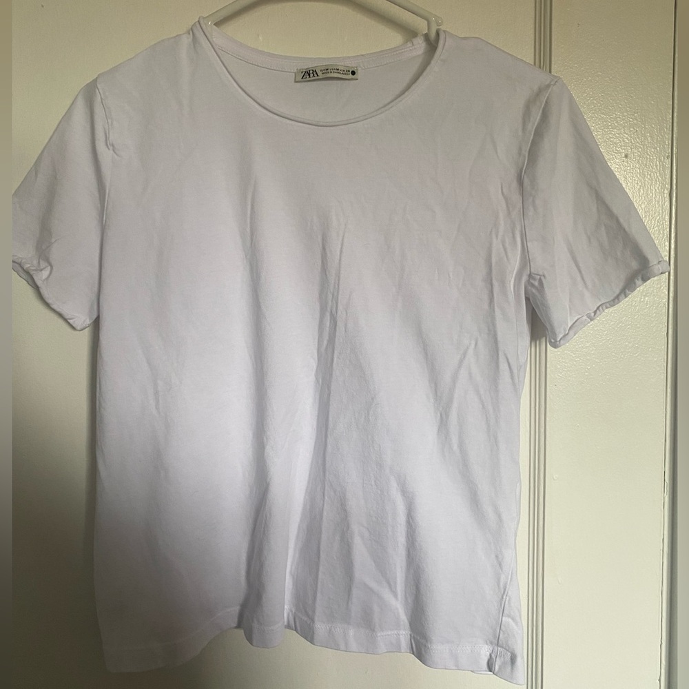 Zara White Tee